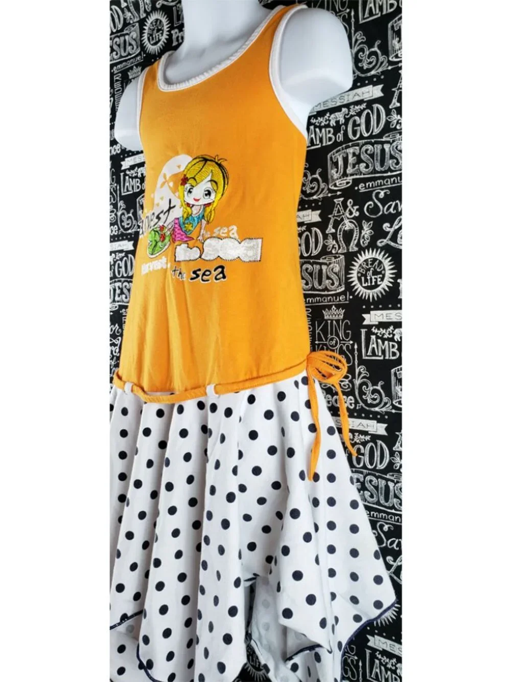 Harvest The Sea Assymetrical Hem Dress Size 5-6